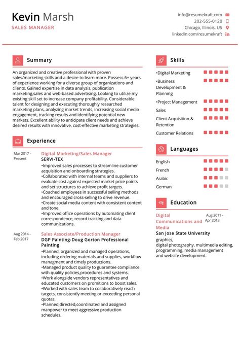 Sales And Marketing Resume Samples 2023 Resumekraft