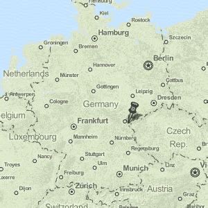 Hof Map Germany Latitude & Longitude: Free Maps