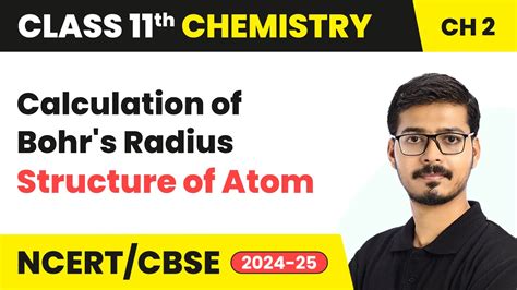 Calculation Of Bohr S Radius Structure Of Atom Class Chemistry