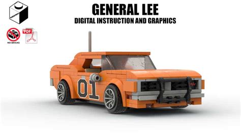 Lego® Custom Instructions “dukes Of Hazzard” General Lee Dodge Charger