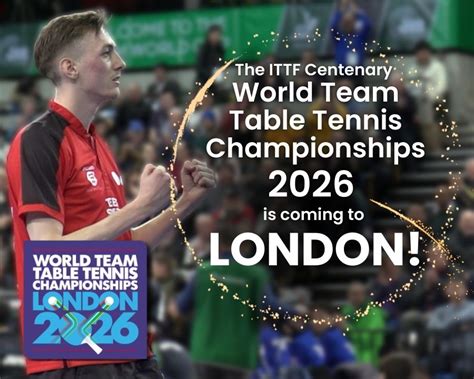 The World Team Table Tennis Championships is coming to London! - Table ...