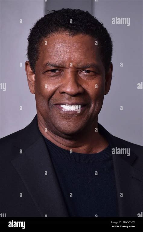 Actor Denzel Washington Who Plays Macbeth In The Film Arrives At The