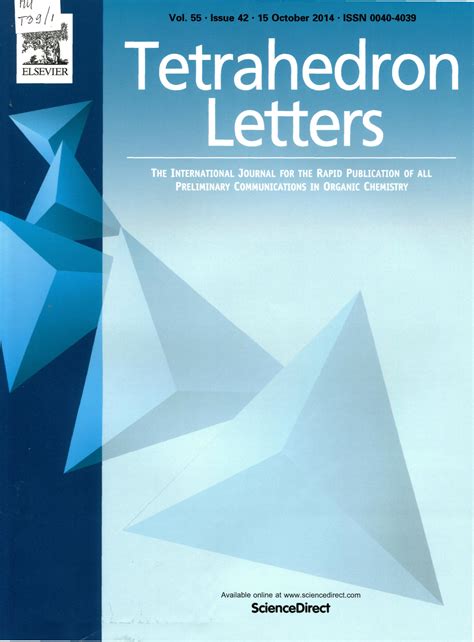 Tetrahedron Letters 2014 vol 55 N42 Web кабинет учёного