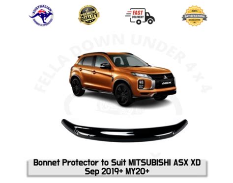 Bonnet Protector Hood Guard Bug Deflector To Suit Mitsubishi ASX XD 9