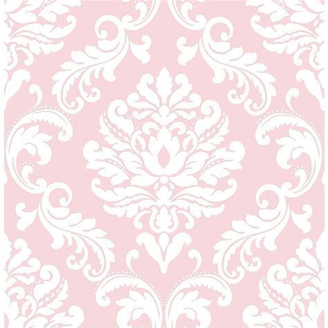 Nu Pink Ariel Peel And Stick The Home Depot Canada Pink Damask HD