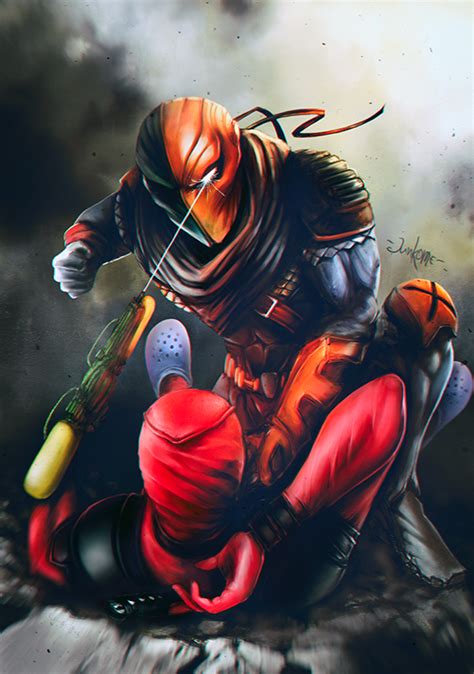 Deadpool Vs Deathstroke By Junkome On Deviantart Marvel Imagenes