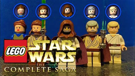 LEGO Star Wars THE COMPLETE SAGA Custom Minifigure Showcase YouTube