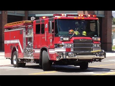 Glendale Fire Dept Engine 21 BLS21 Responding YouTube