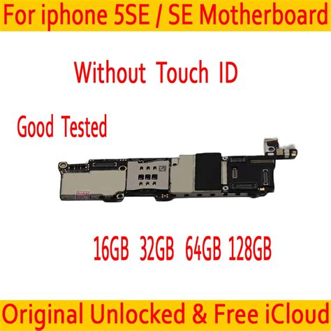 16GB 32GB 64GB 128 For Iphone SE Motherboard Without Touch ID 100