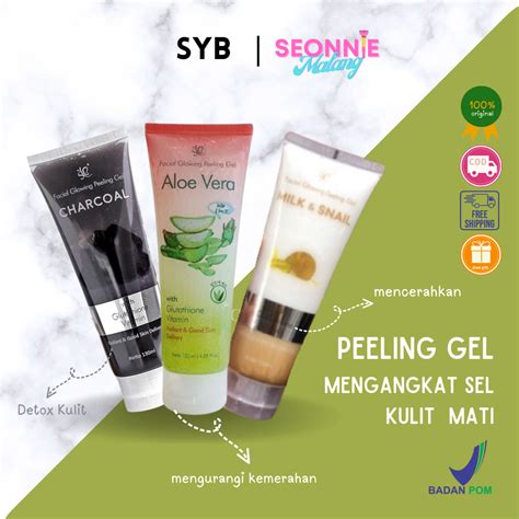 Syb Facial Glowing Peeling Gel Lazada Indonesia