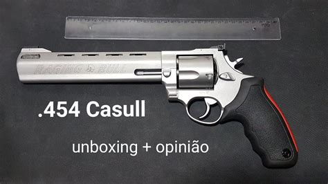 Revólver 454 Casull UNBOXING e minha opinião Taurus RT454 Canhão de