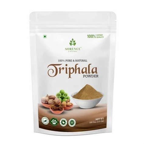 Sorence Natural Triphala Powder Ketzeal Overeses Packaging Size G