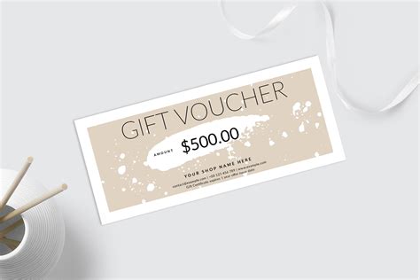 Gift Certificate Template MS Word Gift Voucher Gift Voucher - Etsy