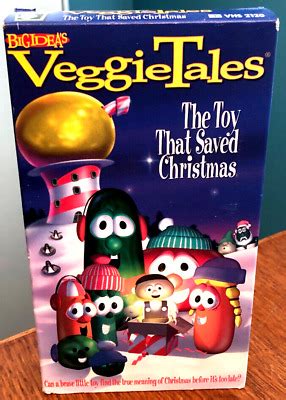 Veggietales The Toy That Saved Christmas Vhs Video Tape Kid Christian