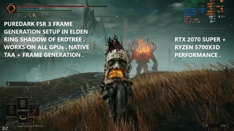 Puredark Fsr Frame Generation Mod Setup In Elden Ring Shadow Of