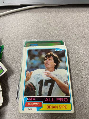 1981 Topps Brian Sipe 350 Browns Football Card Ebay