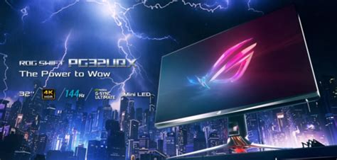 ROG Swift PG32UQX Mini LED 4K HDR gaming monitor | Scooget