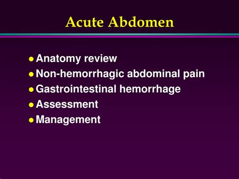 Ppt Acute Abdomen Powerpoint Presentation Free Download Id5647110