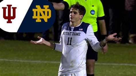 Notre Dame Vs Indiana College Soccer Highlights Youtube