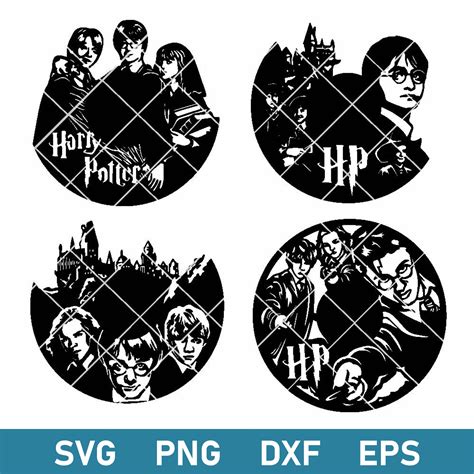 Harry Potter Bundle Svg Harry Potter Friends Svg Wizards F Inspire Uplift