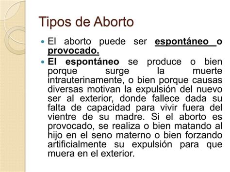 El Aborto Diapositivas PPT