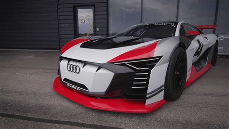 See Ken Block Drive The Electric Audi E Tron Vision Gt Concept Race Car