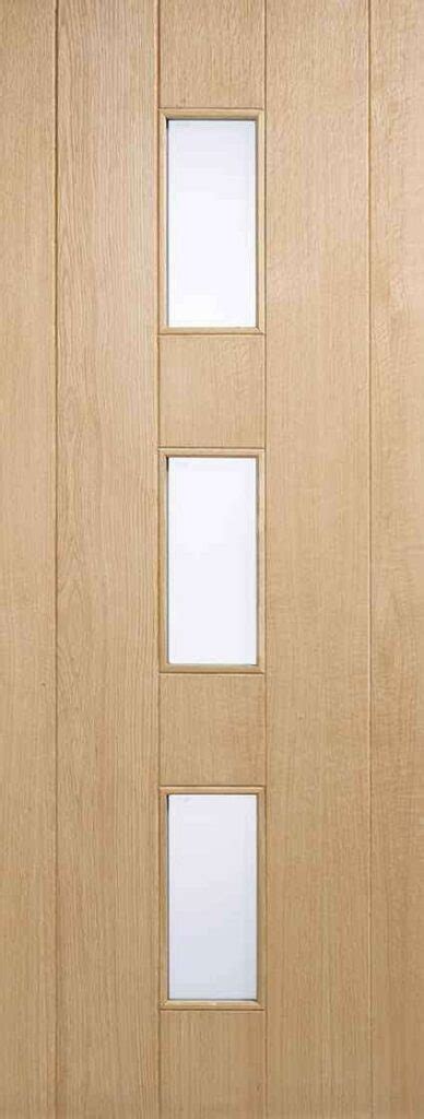 Lpd Oak Copenhagen Glazed L Unfinished Frosted External Door