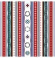 Ethnic Boho Seamless Pattern Colorful Border Vector Image