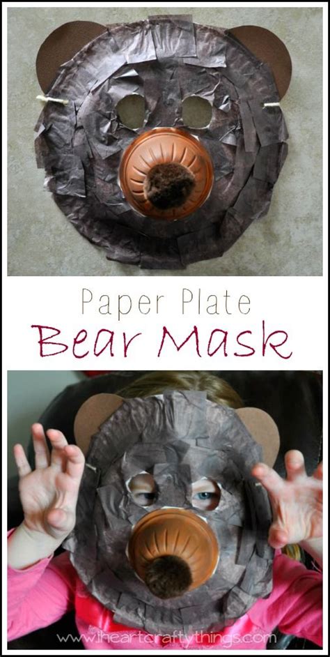 Paper Plate Bear Mask Craft | Bear mask, Paper plate crafts for kids ...