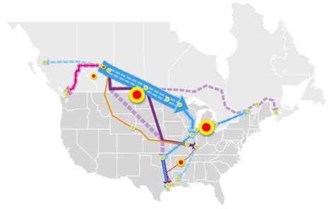 An Interactive Map Of Major North American Crude Oil And Dilbit Pipelines Crude Oil Crude