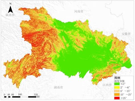 湖北省坡度分级数据 数据格式：grid、tiff 搜狐