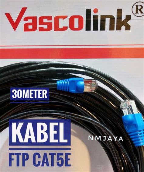 Jual Kabel Lan Cat5E FTP Outdoor 30meter Siap Pakai POE Support