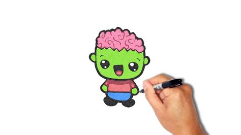 How To Draw A Zombie Cartoon Zombie For Kids Learn To Draw With