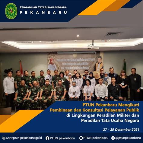 PTUN Pekanbaru Mengikuti Pembinaan Dan Konsultasi Pelayanan Publik Di