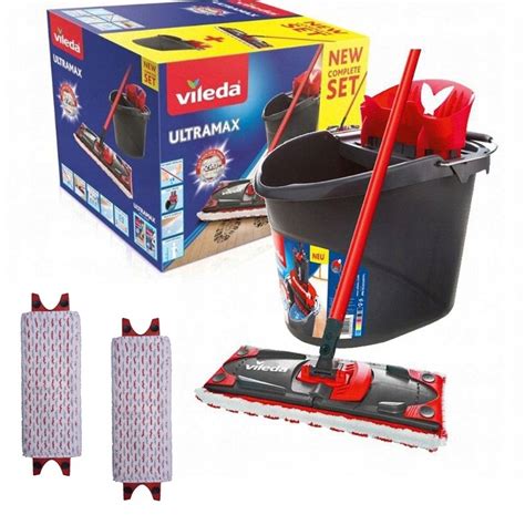 ZESTAW VILEDA ULTRAMAX MOP WIADRO 2 WKŁADY 12950331616