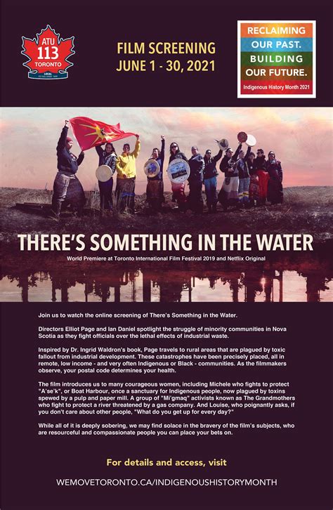 Film Screening: “There’s Something in the Water” – ATU Local 113