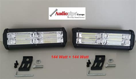 LED Spot Lights Arbeitsscheinwerfer 2 Stück 2x 144W Audiopipe