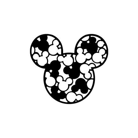 Mickey Mouse Outline Head