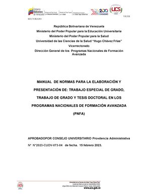 Manual Trabajo De Grado Ucs Rep Blica Bolivariana De Venezuela