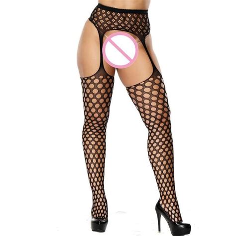 Sasaquoy Body Femmes Sexy résille ouvert collants doux Lingerie Transparent érotique dentelle