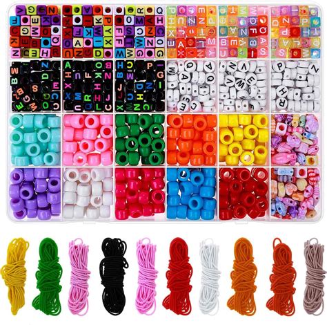 Shynek Pony Beads For Jewelry Making Craft Bracelet Beads Making Kit