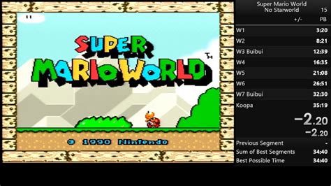 Super Mario World No Starworld Speedrun スーパーマリオワールド スターロード禁止rta Youtube