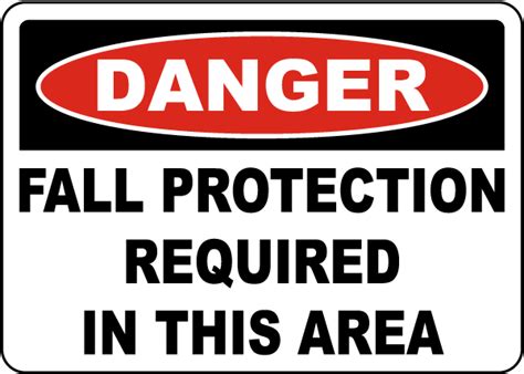 Fall Protection Required PPE Sign Save 10 Instantly