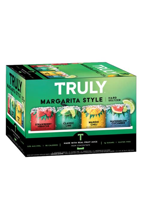 Truly Hard Seltzer Margarita Style Variety Mix Pack Spiked And Sparkling