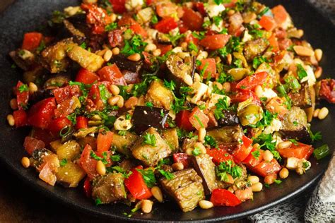 Roasted Eggplant Salad - FalasteeniFoodie