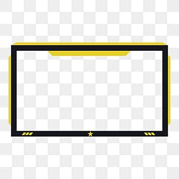 Gamers Clipart Vector Yellow And Black Facecam For Gamer Yellow