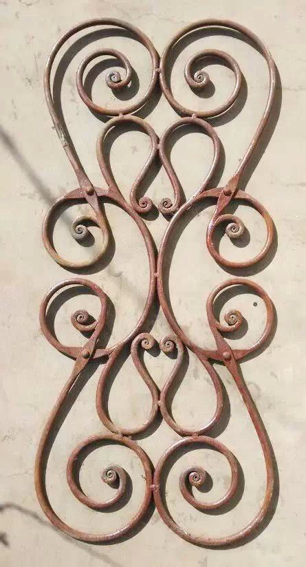 Wrought Iron Flower Panel Components Forged Steel Ornaments For Staircase Railing Handrail