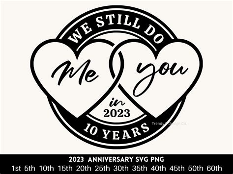 Wedding Anniversary Svg Png We Still Do 1st 5th 10th Etsy