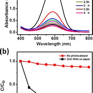 Absorption Spectra Of Mb In The Presence Of Zno Nw Arrays A