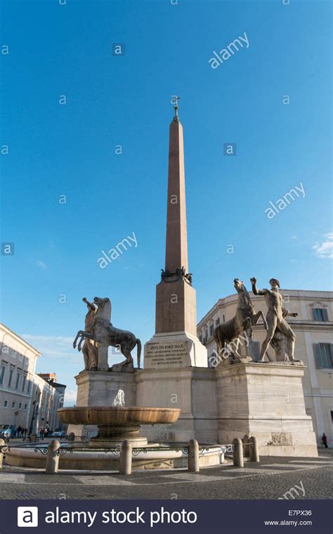 Obelisk Quirinale High Resolution Stock Photography And Images Alamy